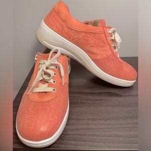 Fidelio Hallux Haley Womens Shoes Lace/zip up Suede Leather US 8.5 UK6 Red/Orang